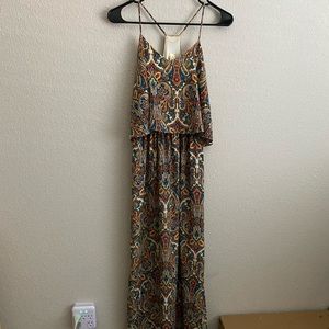 Francesca’s Paisley Print Maxi Dress